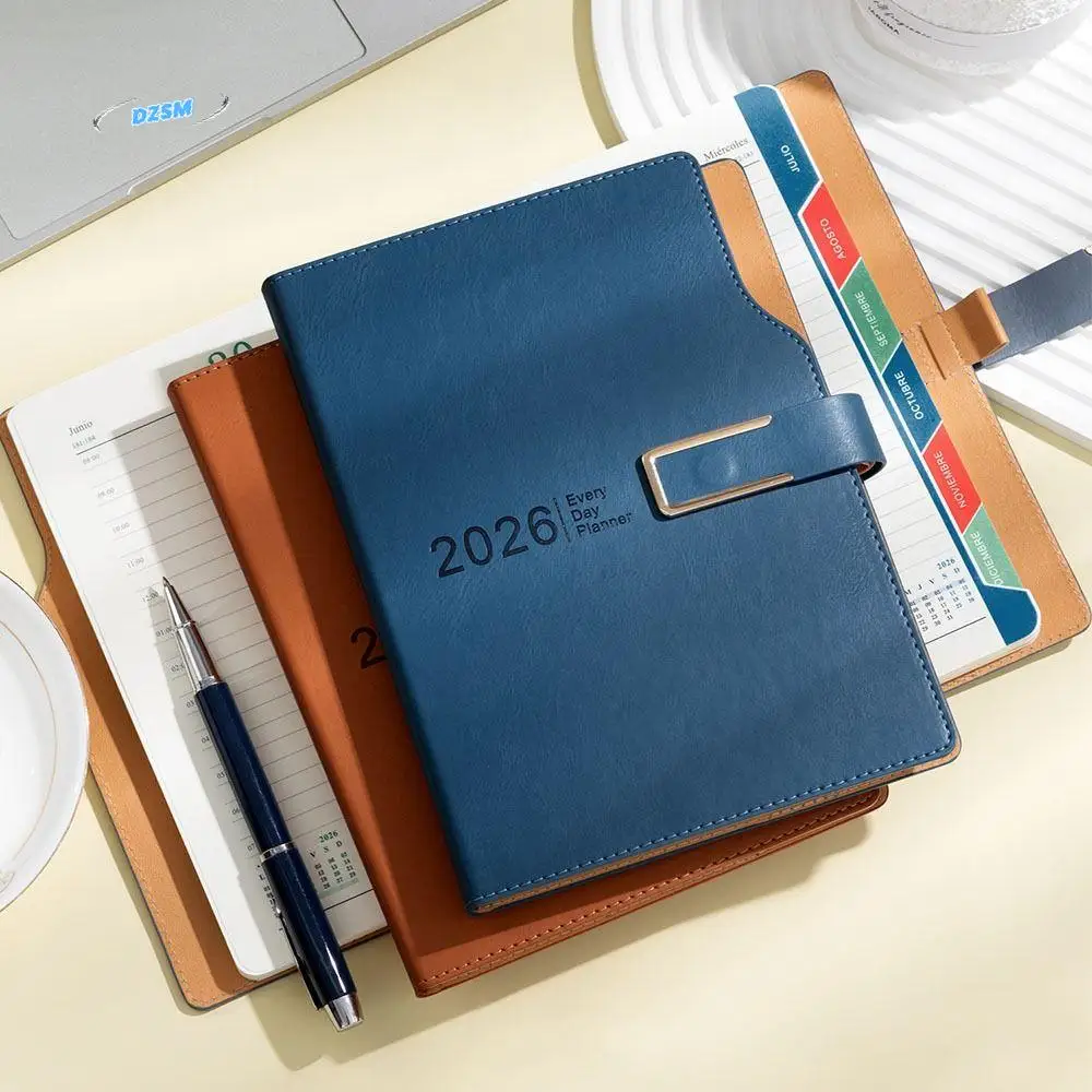 

180 Pages 2026 Schedule Planner Notepad 12 Months English A5 Agenda Planning Notebook Thick Paper