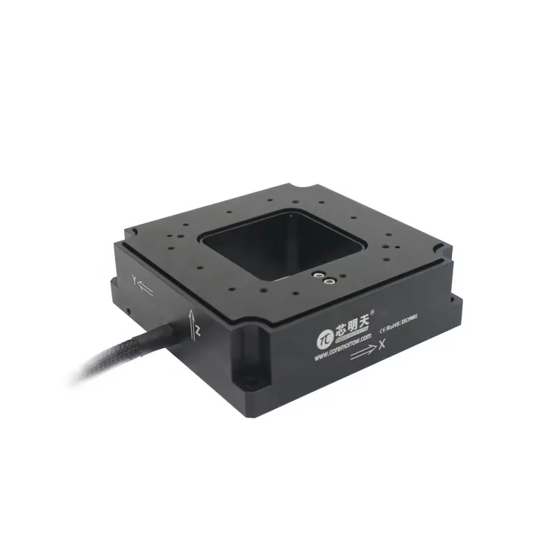 P12A.XYZ Piezo Nanopositioning Stage with Nanometer Resolution for Automatic Optical Inspection Microscope Linear Scanner