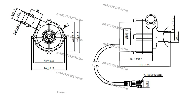 High pressure and large flow DC brushless solar 10 bar water pump with a lifespan of more than 20,000 hours