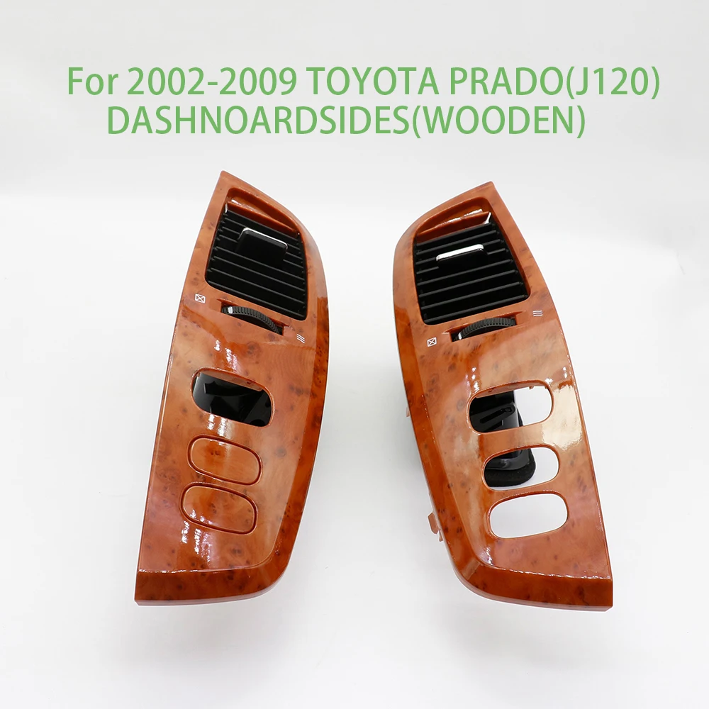 

Для 2002-2009 TOYOTA PRADO J120 ДЕРЕВЯННЫЙ ВЕНТИЛЯТОР автомобиля Передняя приборная панель Центральная решетка кондиционера Вентиляционное отверстие для кондиционера