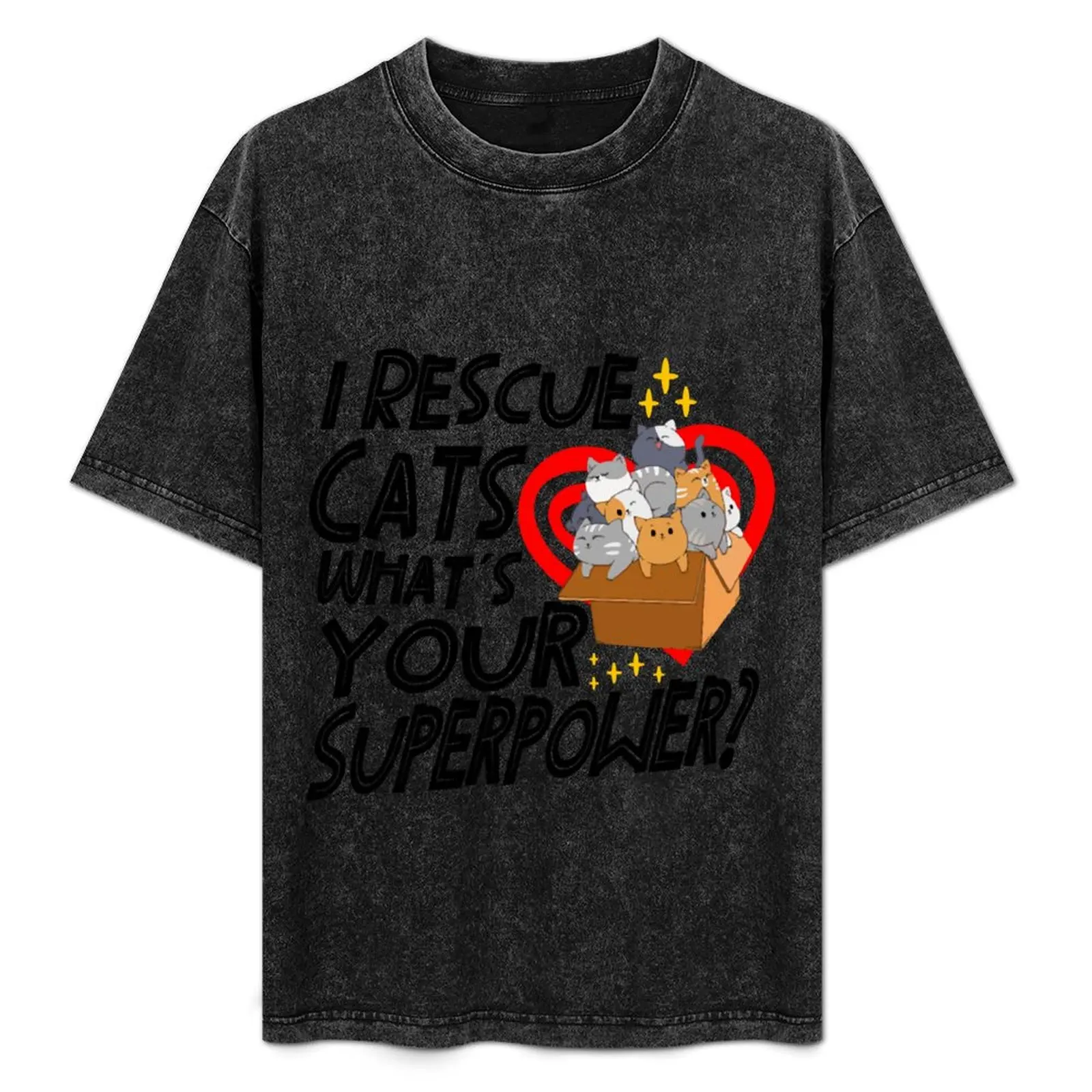 Cat RESCUE ANIMAL RIGHTS RESCUE Cat ADOPTION T-Shirt vintage graphic tee cute tops custom t shirt anime shirts men