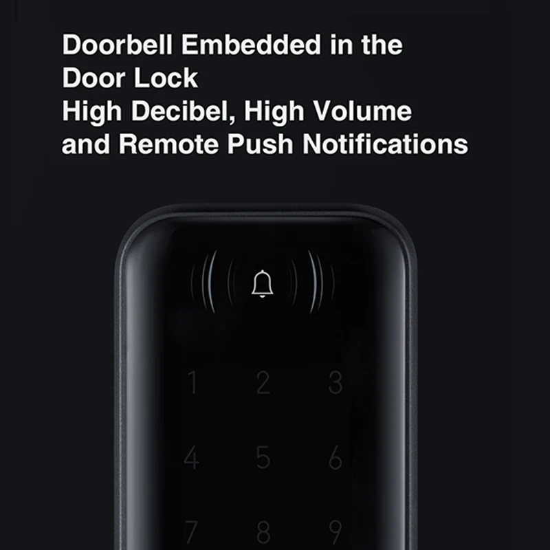 Imagem -05 - Aqara N200 Smart Door Lock Impressão Digital Bluetooth Linkage com Campainha Senha Nfc Desbloquear Funciona com mi Casa Apple Homekit