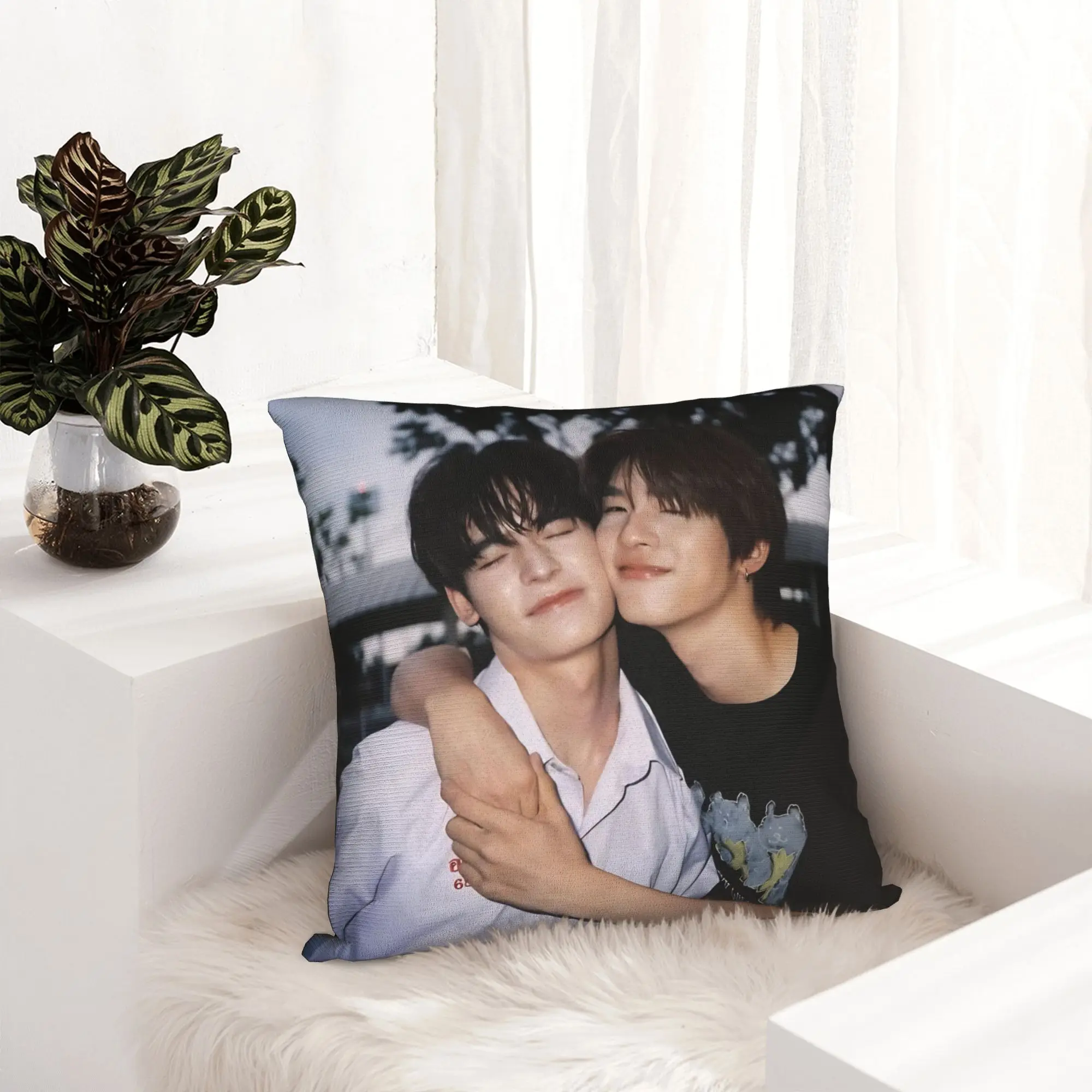D-Duang Boys Love with You BL Pillowcase Printing Polyester Cushion Cover Decor  Throw Pillow Case Cover Home Zipper 40*40cm