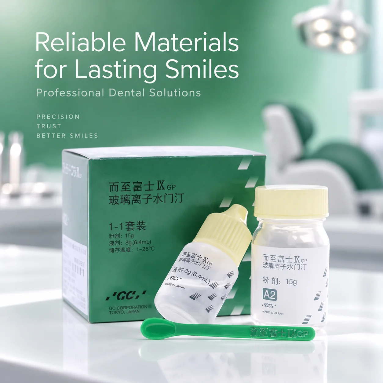 Dental Glass Ionomer Cement GC Fuji I/II/IX Luting & Restorative Crown Veneer Cavity Restoration Fluoride Release Supplies