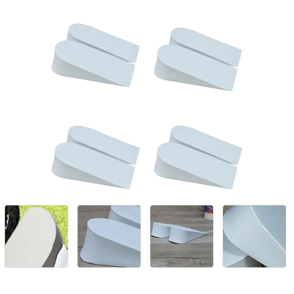 4 قطعة الارتفاع زيادة النعال الرجال للجنسين غير مرئية كعب رفع إدراج امتصاص الصدمات تناسب جميع الأحذية أداة العناية بالقدم #5