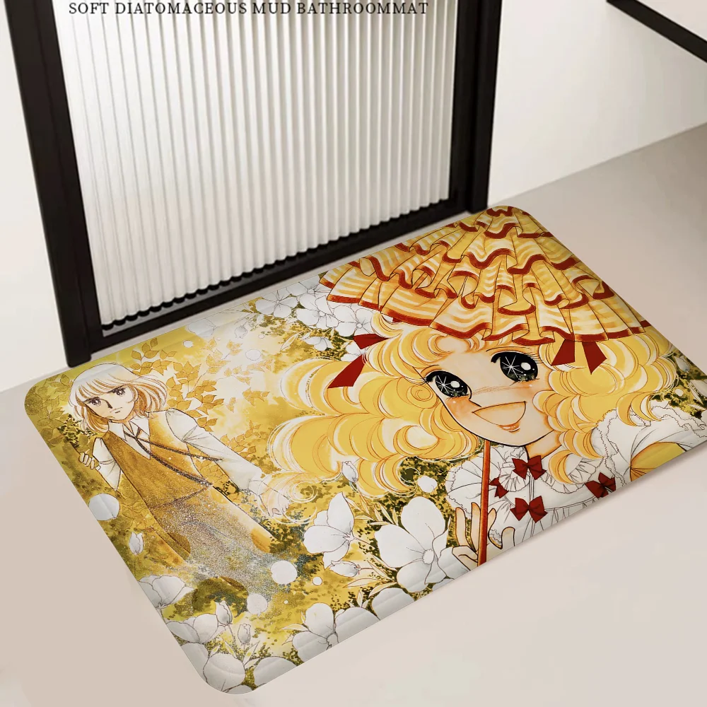 Anime Manga Candy Room Mats Washable Non-Slip Living Room Sofa Chairs Area Mat Kitchen Alfombra