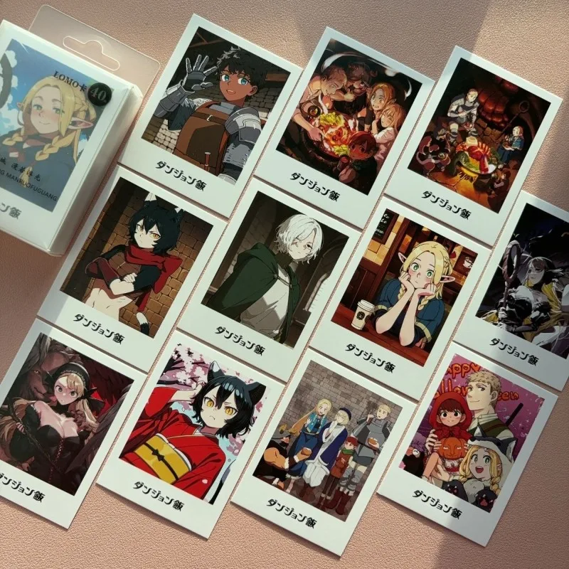 Delicious in Dungeon Marcille Chilchuck Exquisite hochauflösende Postkarte mit hohem Farbwert, Animations-Cartoon-Grußkarte als Geschenk – Detail 2