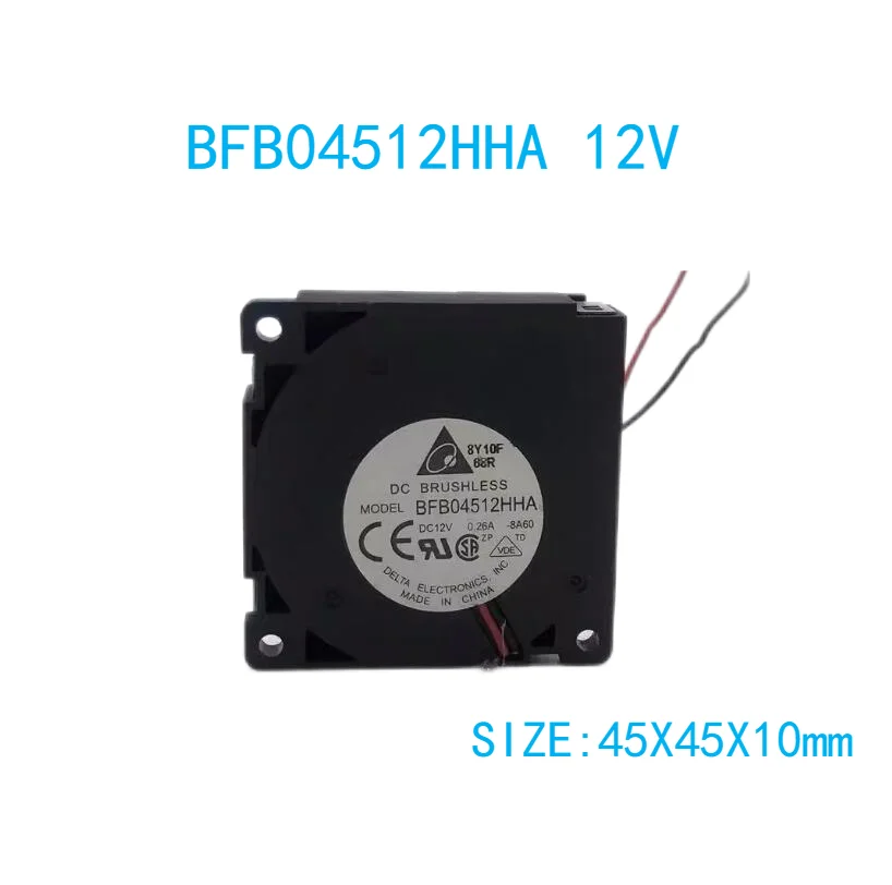 

BFB04512HHA 12V 0.26A Cpu Fan Turbo Fan 4510 Blower 3D Printer Fan 45*45*10mm