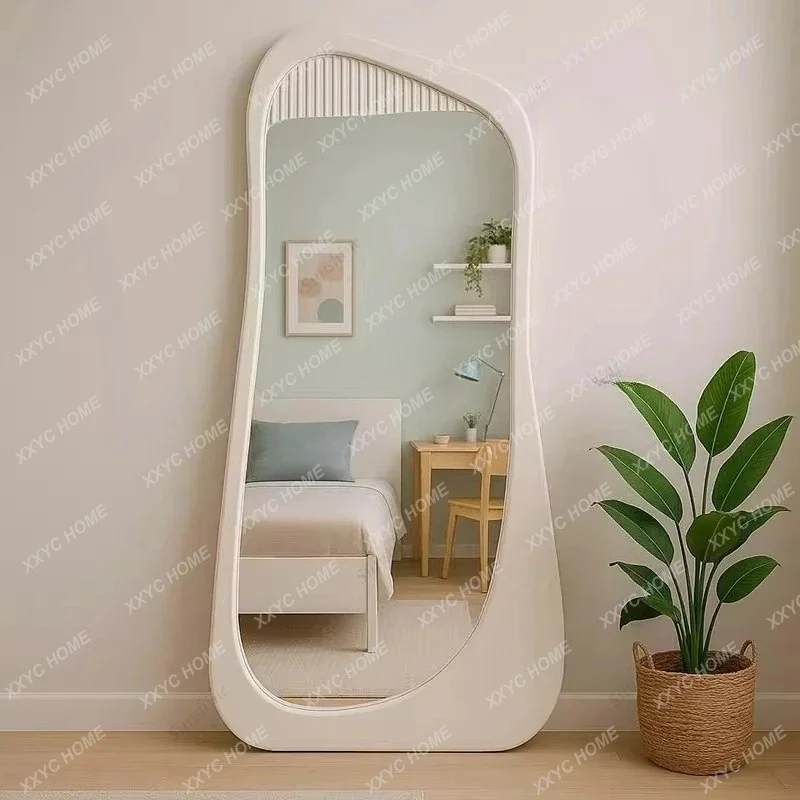 XX Second-hand special-shaped floor-to-ceiling full-length mirror, irregular fitting mirror, bedroom fitting mirror