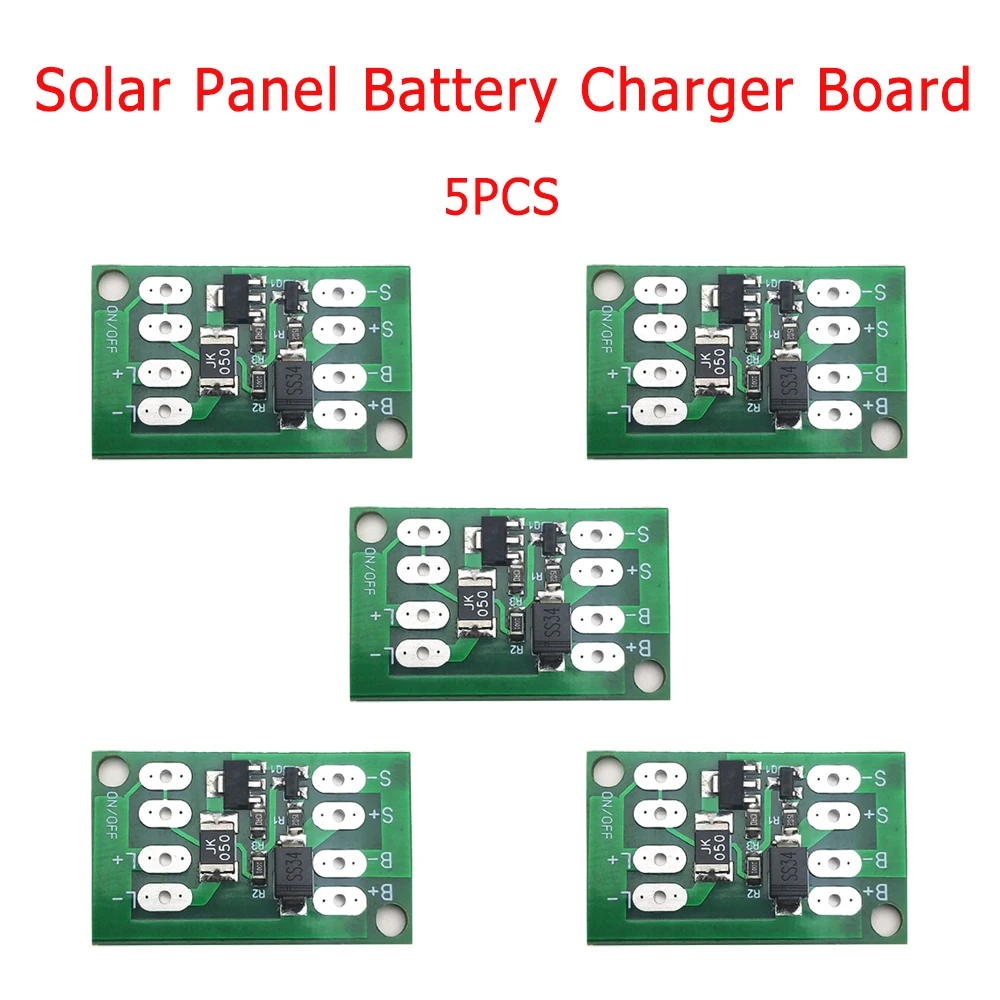 5Pcs 1Pcs Solar Panel Battery Charger Board Auto Night Light LED Lamp Control Switch Battery Charger Charging Controller Module