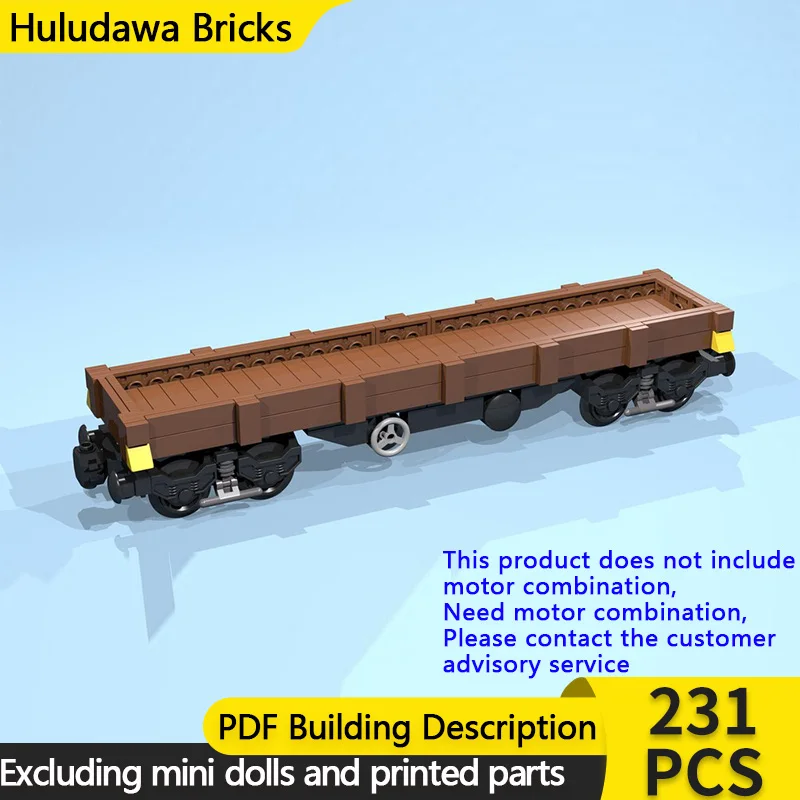 

Модель городской автомобиль MOC, строительные кирпичи, 8-колесный коричневый планшетный тележка, модульная технология, детские праздничные подарки, сборка игрушек, костюм