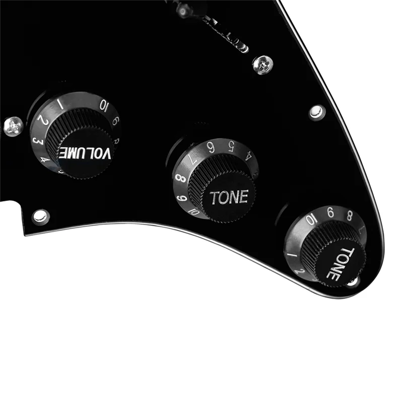 

2Piecec ST Electric Guitar Guard Plate Three Single Pickup Panel Ordinary Type Black