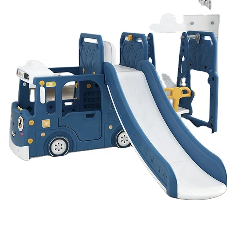 Combinação de escorregador de jardim de infância para casa interna balanço de brinquedo de plástico para crianças balanço deslizante interno para crianças