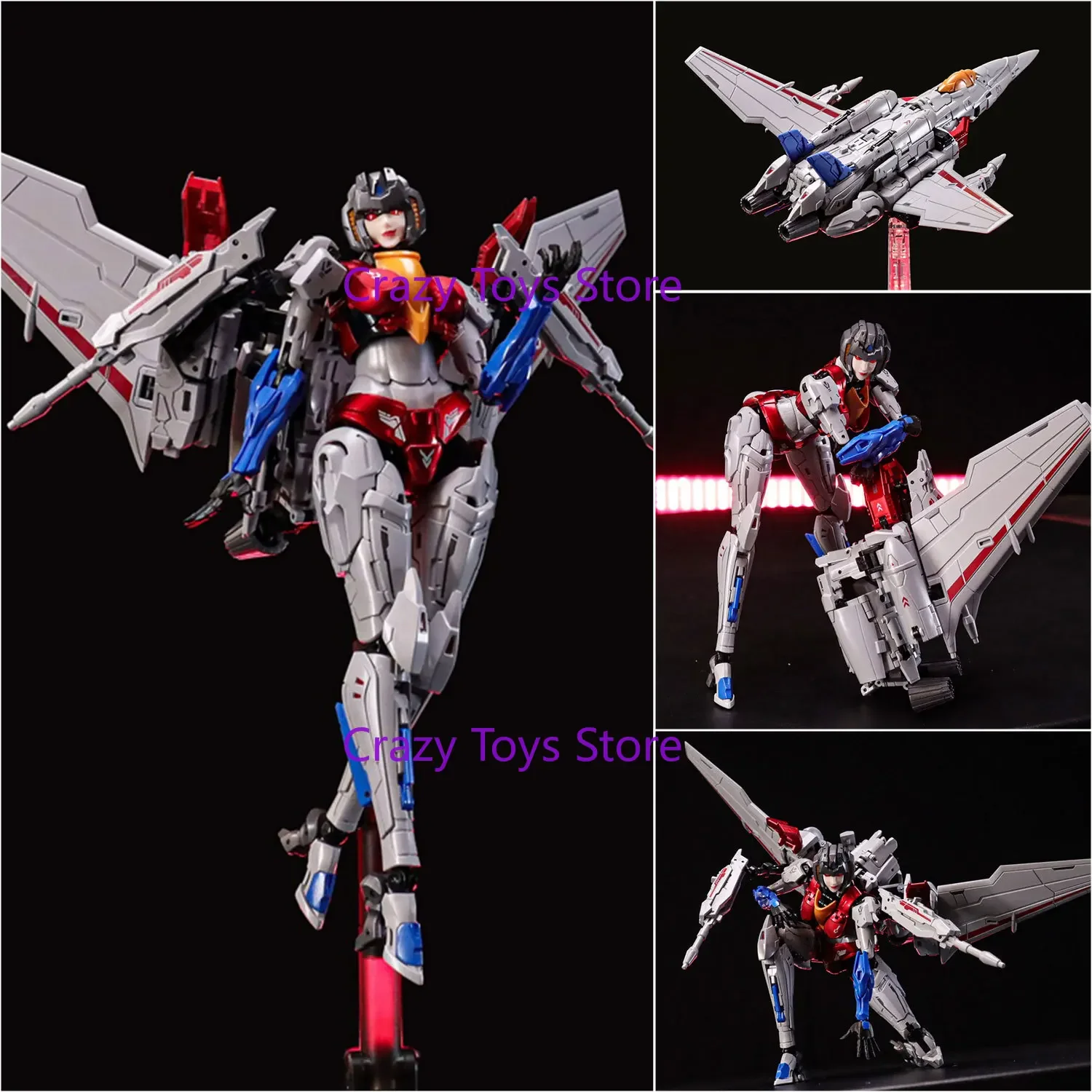 Em estoque espaço reforma CS-03 estrela rainha 19cm modelo kit brinquedo starqueen starscream figura de ação brinquedo presente colecionável