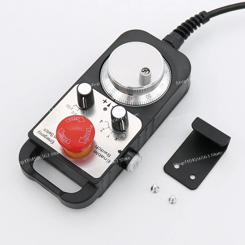 Manual Pulse Generator 4 Axis  Emergency Stop Pendant Handwheel 5V  Controller