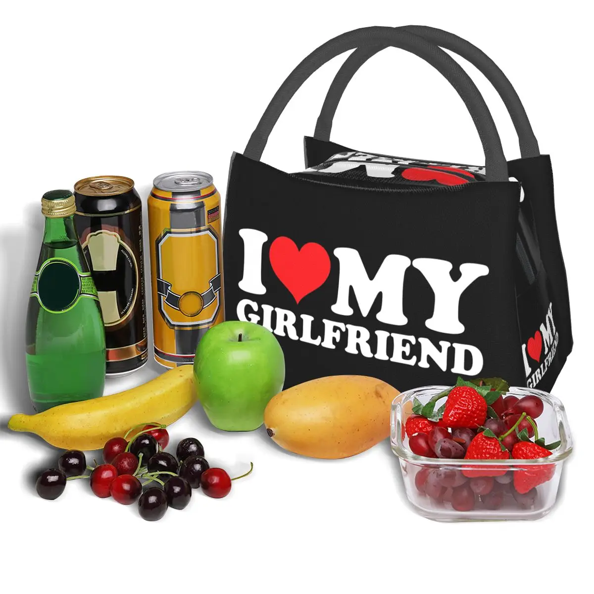 أنا أحب صديقتي أكياس الغداء معزول بينتو صندوق المحمولة حقيبة الغداء نزهة أكياس برودة حقيبة حرارية للمرأة طالب المدرسة