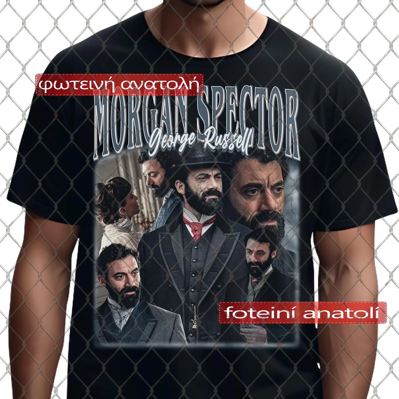 Vintage Morgan Spector George Russell The Gilded Age T Shirt Cotton Casual Unique for TV Series Fans vintage Washed Slightly