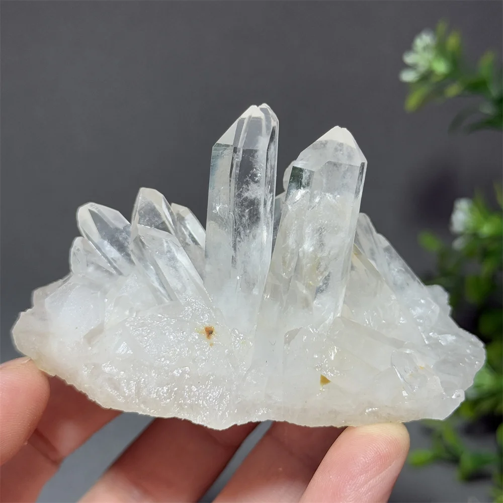 Cristal blanc naturel transparent, spécimen minéral original, collection d'énergie Aura, méditation, décoration de la maison, cadeau