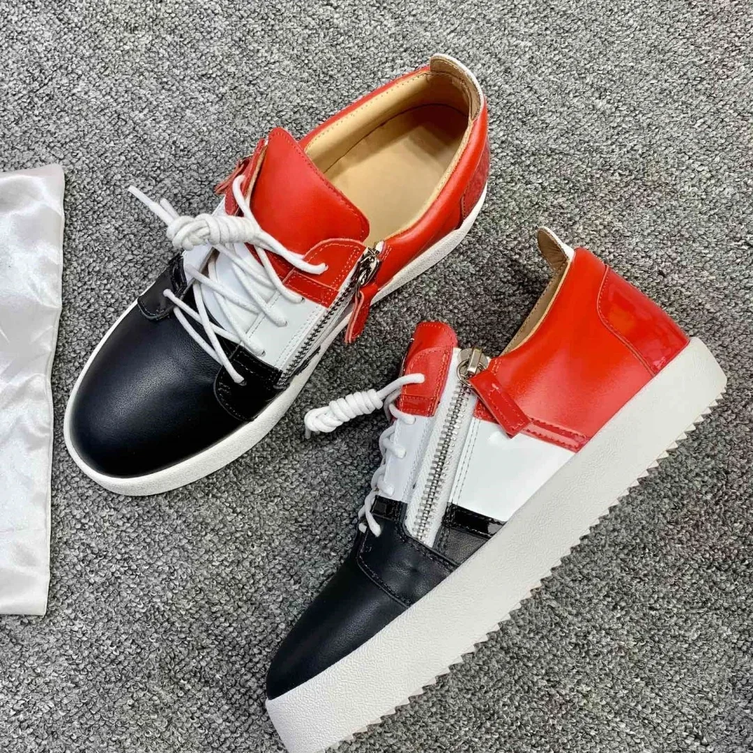 New Fashion Casual Sneakers for Men Brand Designer Women Tennis shoes Luxury Real Leather GZ Loafers Sports shoes 35-48 G0222