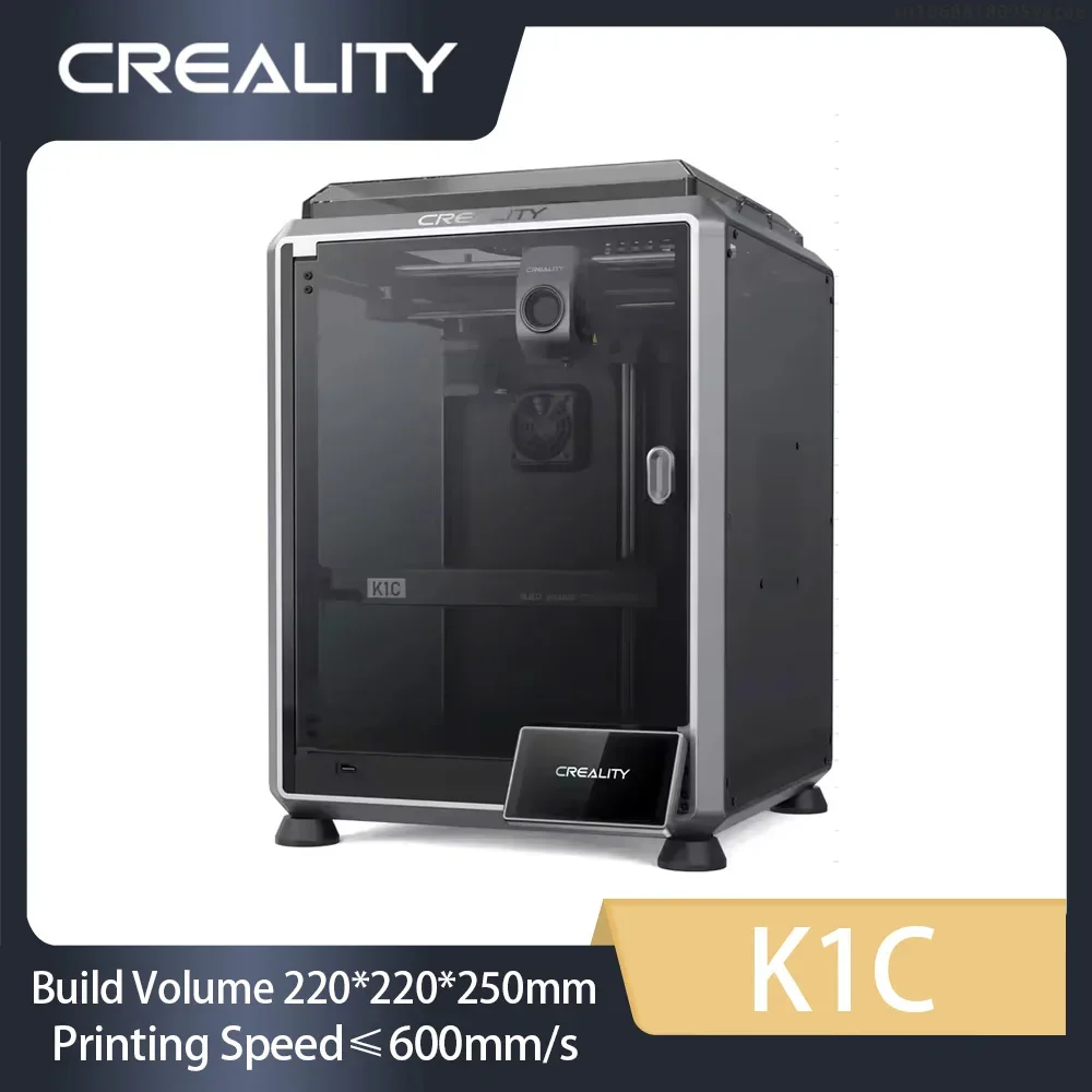 

CREALITY K1C 3D Printer 600mm/S Speed with AI Camera Printing Stable Frame Auto Leveling Dual Fan Direct Cooling Drive Extruder