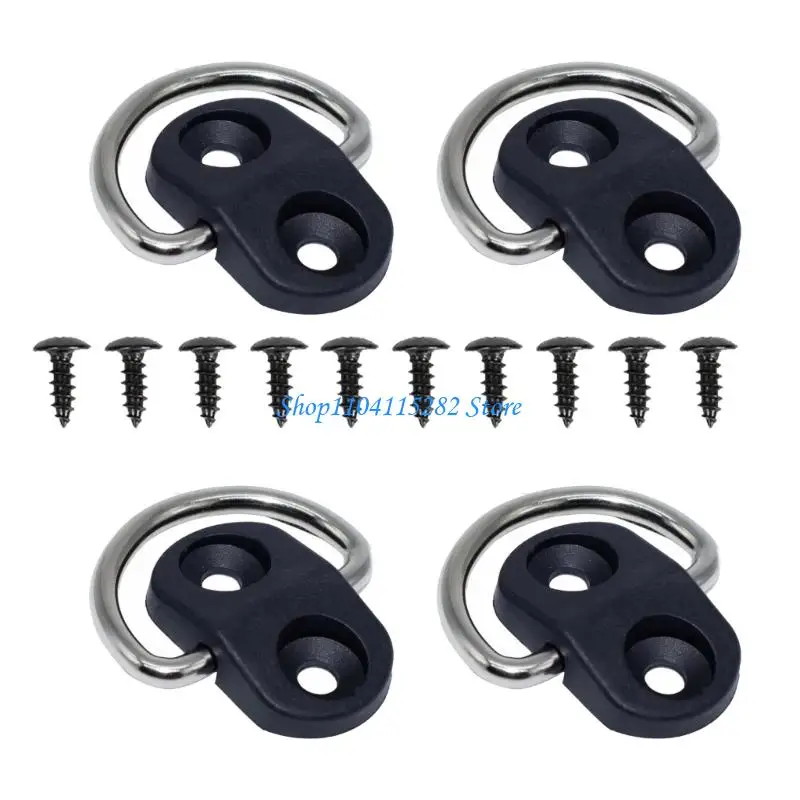 

Trailer Hook Tie Down 1/2inch Truck Trailer D Rings Hook 55lbs Load Capacity