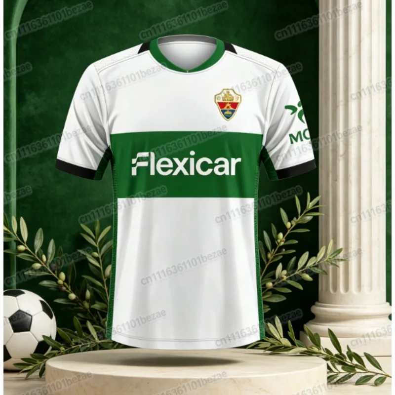 Bestseller 2026 Elche Heim- und Auswärtstrikot, Fan-Version, 3D-Druck Atmungsaktives Freizeit-Sport-T-Shirt, Familien-Top – Detail 4