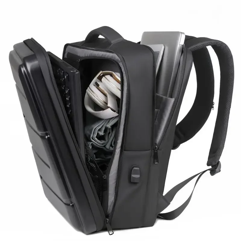 Hard shell backpack boarding bag 18-inch large-capacity travel can be packed with notebook PS5 computer bag