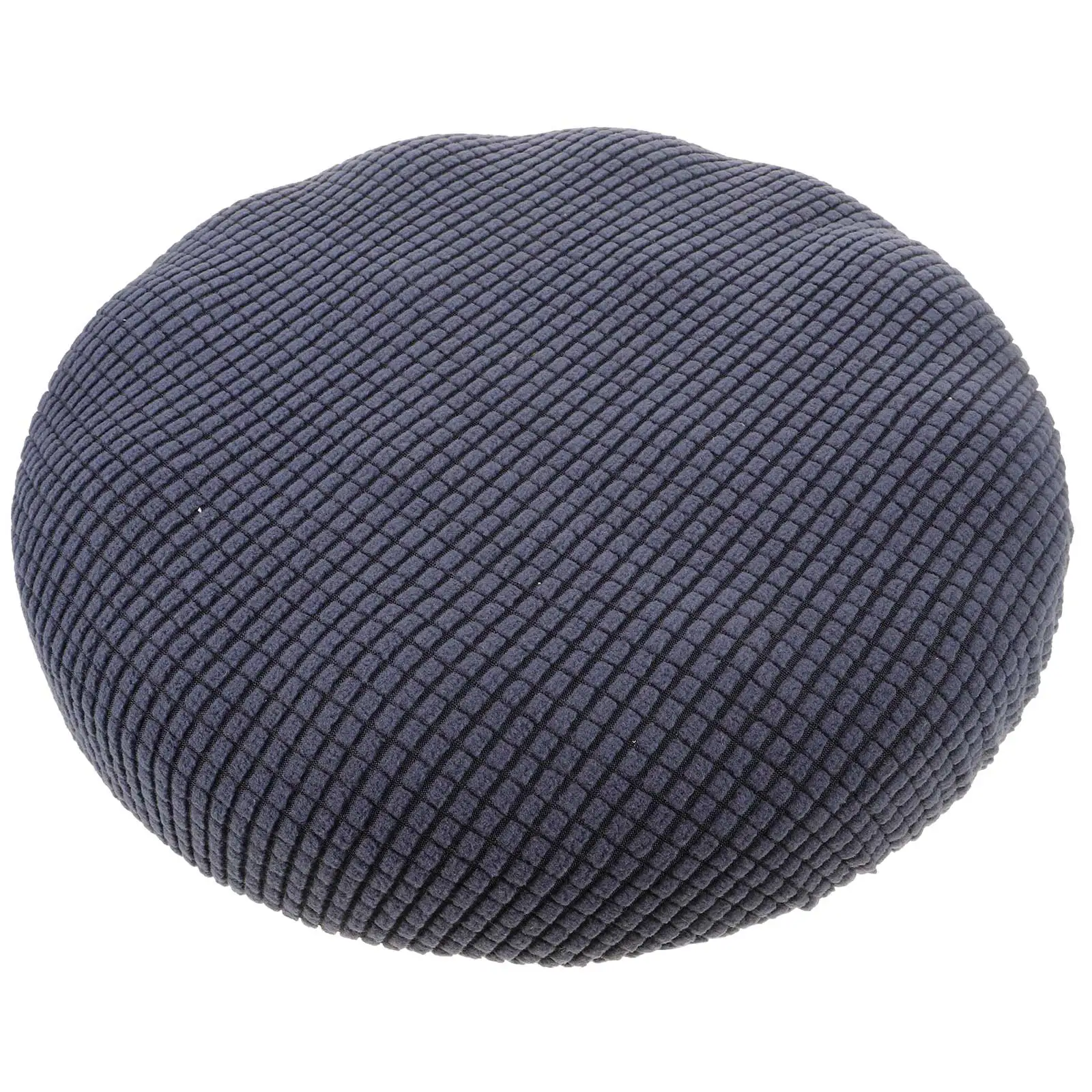 

Round Stool Cover Chair Protector Anti Dust Home Use Covers for Dining Chairs Kitchen Seat Blue Stretch High Elasticity