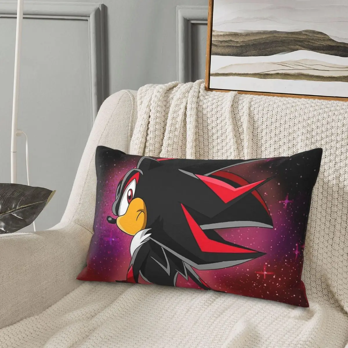 

Прямоугольная наволочка Shadow The Hedgehog 1, чехол для подушки, декор для спальни, кровати, домашняя комфортная декоративная подушка