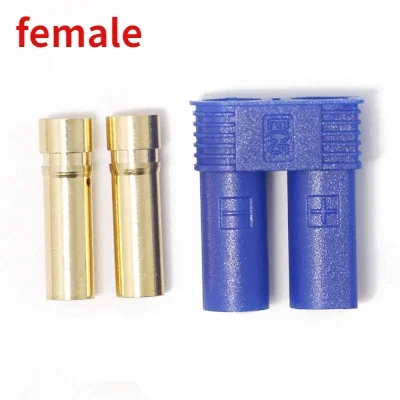 1 Pair EC5 connector kit male and female Bullet  Gold Plated Banana Plug for RC Connector  parts ec5 male female