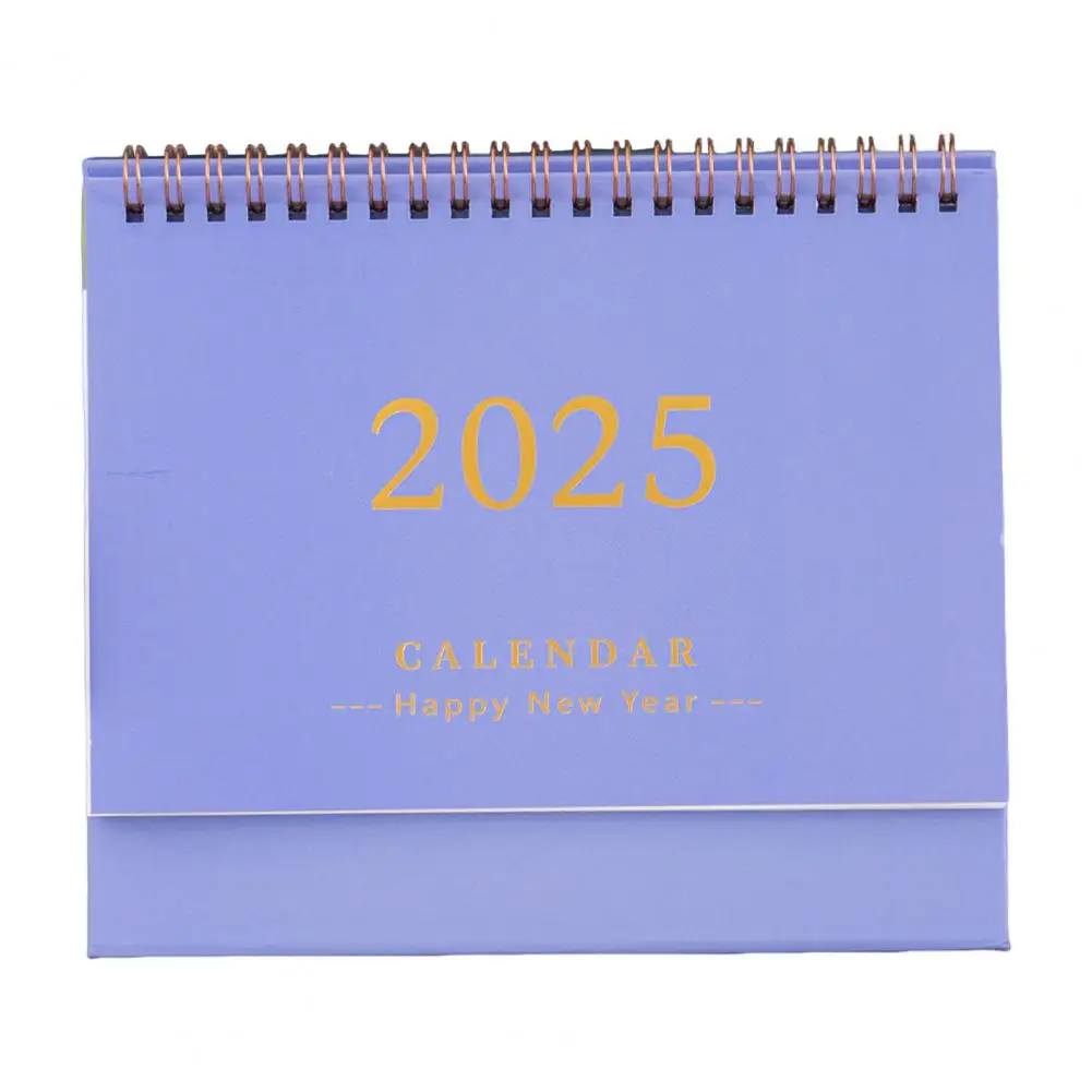 โต๊ะเล็กปฏิทินตั้งโต๊ะ2025 2025ชุดปฏิทินตั้งโต๊ะรายเดือนรายปีที่ต้องทำออแกไนเซอร์สำหรับสำนักงานบ้านเวลาไปโรงเรียน