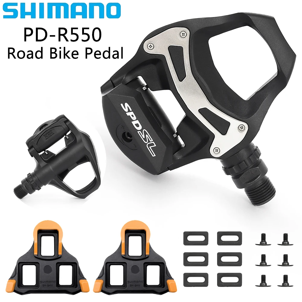 

SHIMANO PD-R550 Односторонняя самоблокирующаяся педаль для шоссейного велосипеда для езды по дороге с шипами SH11, оригинальные велосипедные детали