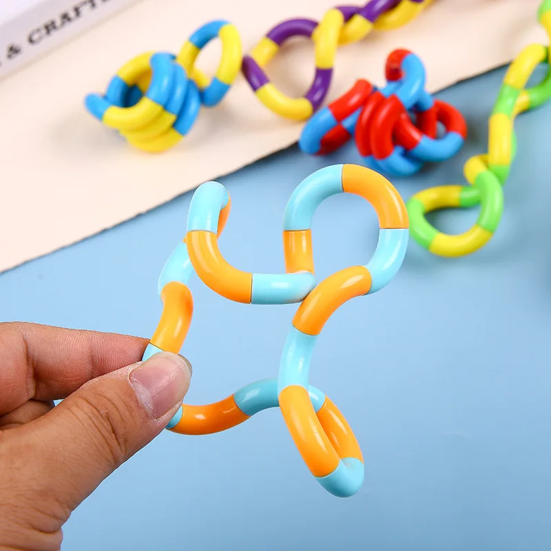 1pc Fidget Anti Stress Toy Twist Adult Decompression Toy Child Deformation Rope Perfect For Stress Kids Play Toy Random Send