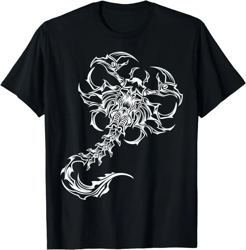 NEW LIMITED White Scorpion Graphics Design Best Gift T-Shirt Size S-5XL