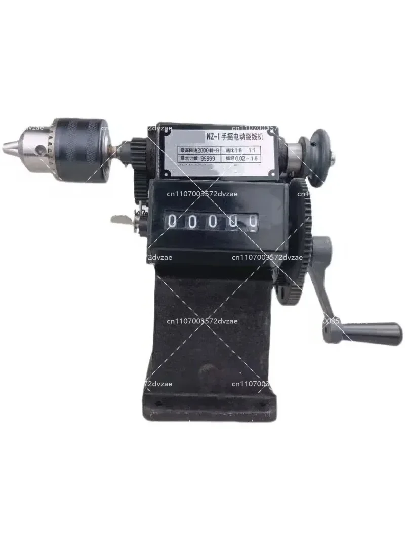 NZ-1 Manual Hand Dual-Purpose Coil Counting And Winding Machine Hand Winder Modified with Chuck for Precision Electromagnetic Ap