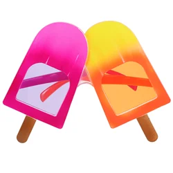 Two-tone Ice Cream Cone Glasses Luau Party Sunglasses Funny Hawaiian Supplies Two-color