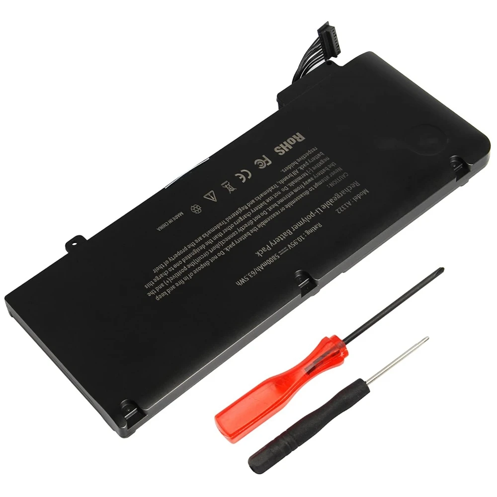 A1322 Laptop Battery Replacement For Apple MacBook Pro 13.3'' A1278 (Mid 2009 To Mid 2012) MC375D/A MB991LL 10.95V 63.5WH/6000mA