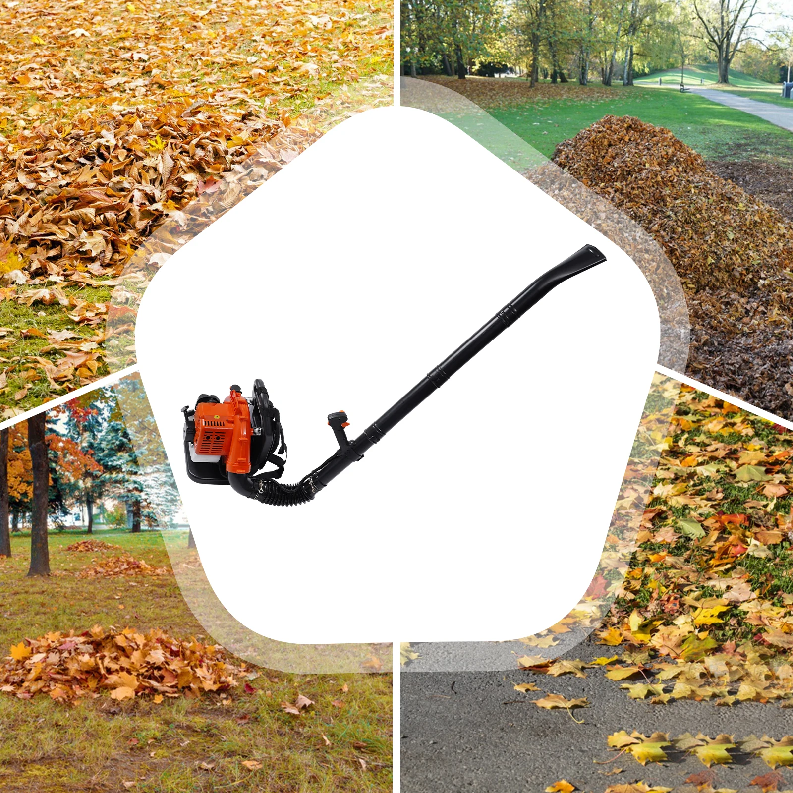 

EB808 1.25kw Backpack Leaf Blower 7000r/Min Gas Powered Leaf Blower 2 Stroke Backpack Blower for Road Cleaning Snow Removal