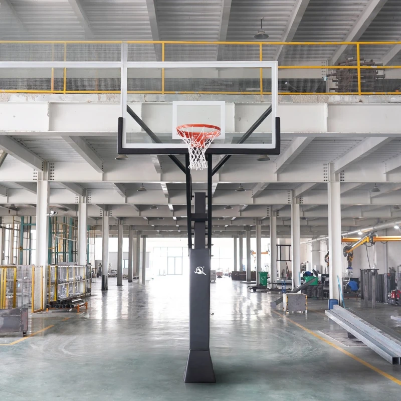 manufacturer supplies height adjustment basketball hoop outdoor underground installation goal 72 inches
