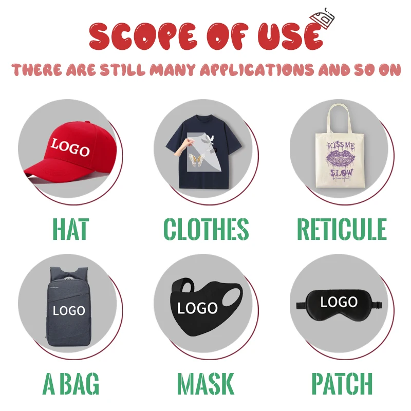Großhandel DIY Individuelle Aufkleber mit Ihrem Logo oder Bild für Kleidung, Aufbügeltransfers, DTF-Farbpatch, mikroelastisch, waschbar – Detail 6