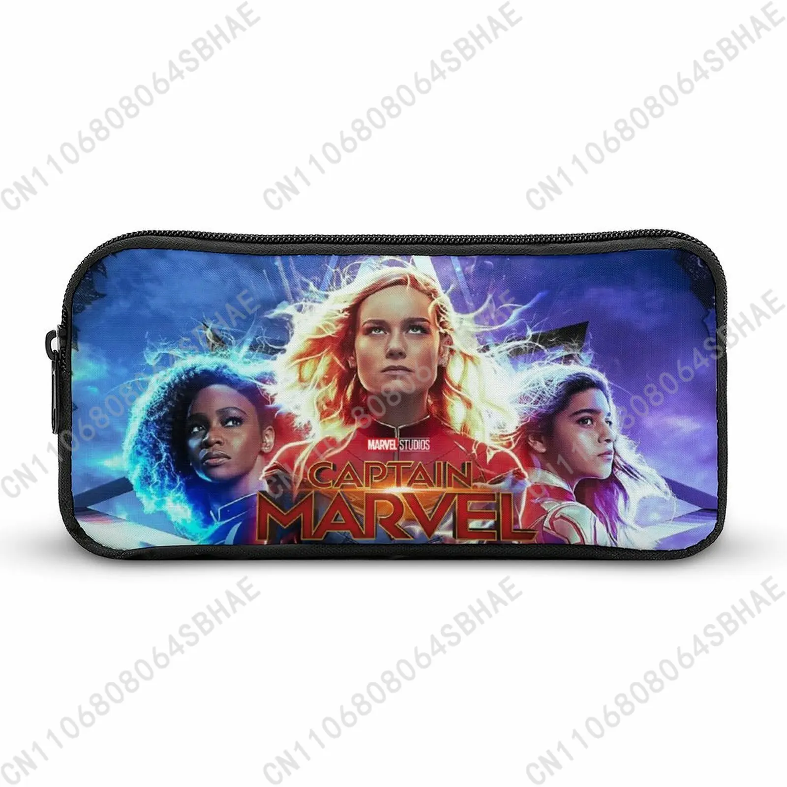 

Marvel Captain Marvel Pencil Case Teens Custom Pattern Simple Pen Bag School Stationery Pouch Personalized Zipper Bag Cosplay
