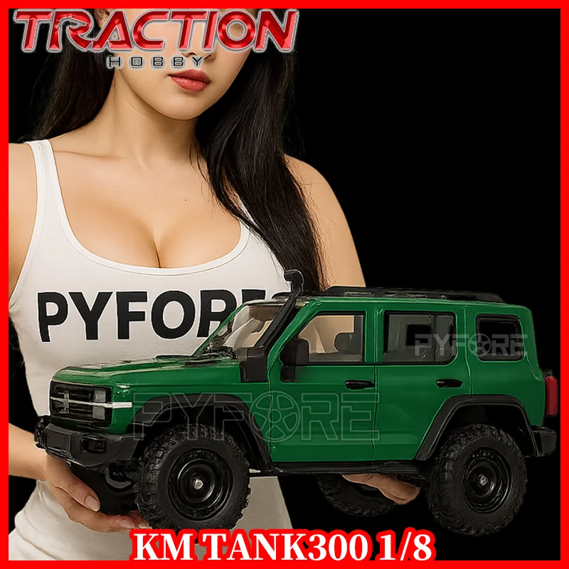 

TRACTION KM 1/8 TANK300 Straight Axle Competitive Edition 2.4GHz RC cars for adults Electric Remote Control Car Model RC Crawler