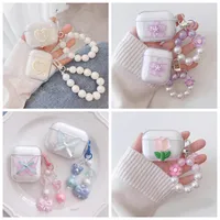 Luxury Lace Flower Case for QCY AilyBuds Pro /MeloBuds Pro /arc buds lite Transparent Silicone for QCY C30/C30S Earphone Cover