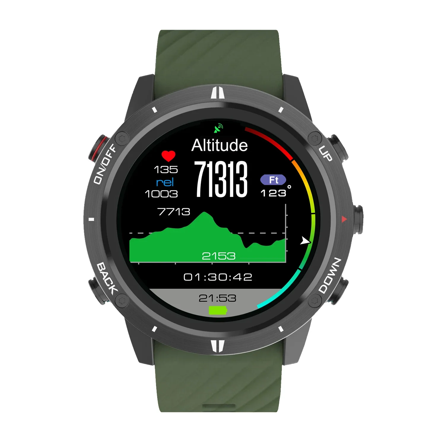 SUNROAD G5 2024 Relojes Intelligent GPS Sport Fast Charging Smart Watch with Silicon Strap IP67 waterproof smartwatches for men