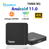 Smart TV Box Android 11 Tanix W2 Amlogic S905W2 Android 11.0 Media Player H.265 AV1 Dual Wifi HDR 10+ 4GB32GB Set Top Box 2G16G