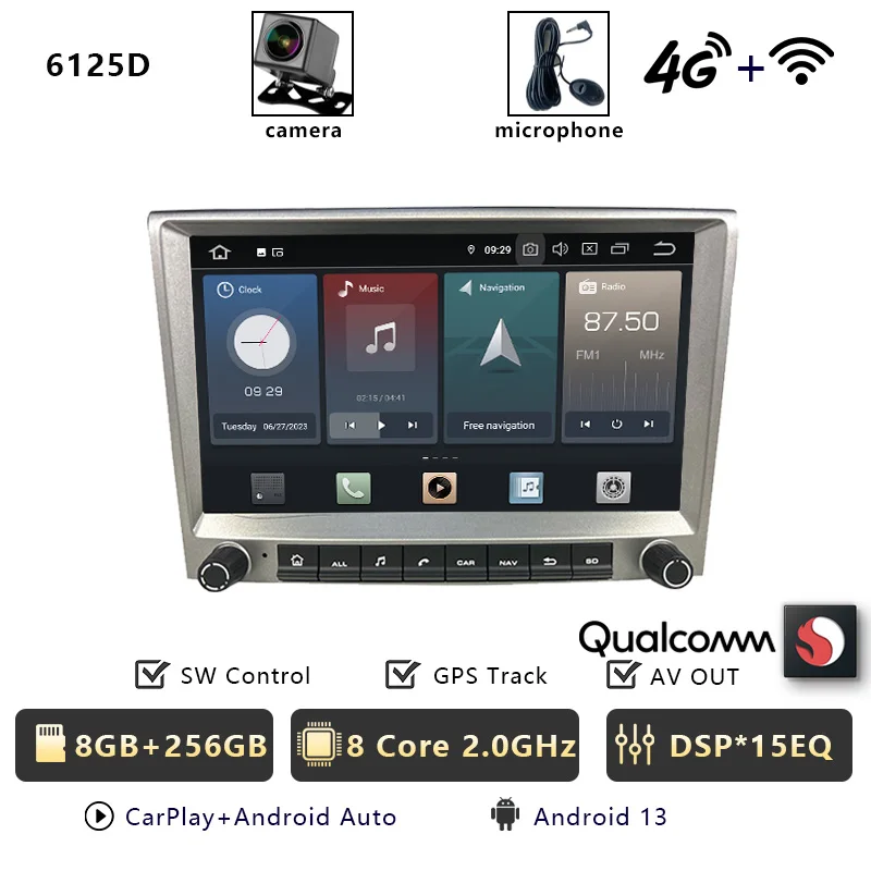 CHSTEK Carplay Android Auto Radio Für Porsche Cayman 911 987 997 Boxster Multimedia Stereo GPS Navigation 4G WIFI RDS Kopf Einheit