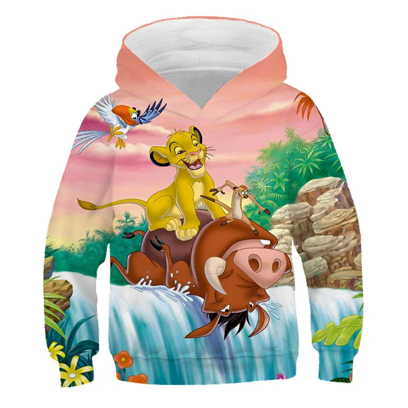 

Children Lion King Simba Outerwear Boy Lion King Hoodies Sweatshirts With Baby Boy Clothes Printed Kids Clothes Outfit Hoodies