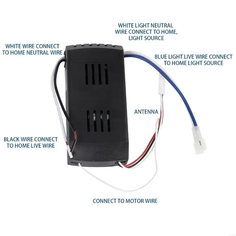  Wireless Remote Control for Fan Light 6 Speed Settings and Timer Function