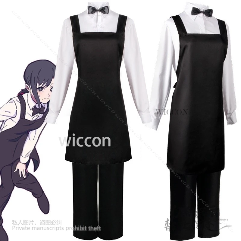 

Anime Higa shiyama Kobeni Cosplay Chainsaw Cosplay Costumes Wigs Suit Apron Halloween Women Girls Carnival Customized Comic Con