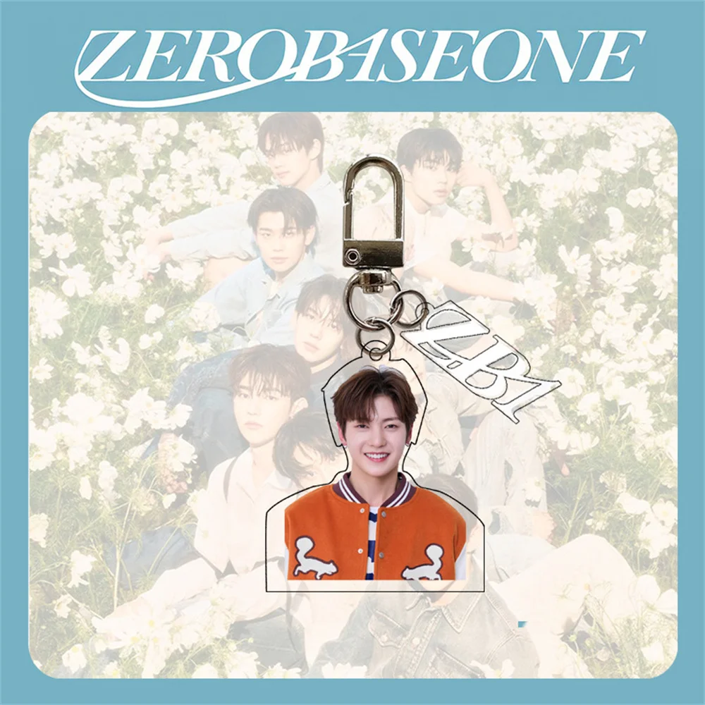 Kpop zb1 kcon Halbkörper Acryl Schlüssel bund Jungen Planet Schult asche Anhänger Ricky Zhanghao Vision Zero baseone Fans Sammlungen